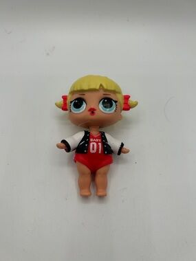 L.O.L. Surprise! Blonde Doll with Red Outfit and Blue Eyes